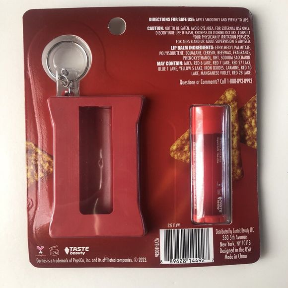 Taste Beauty Makeup Doritos Nacho Cheese Flavored Lip Balm And